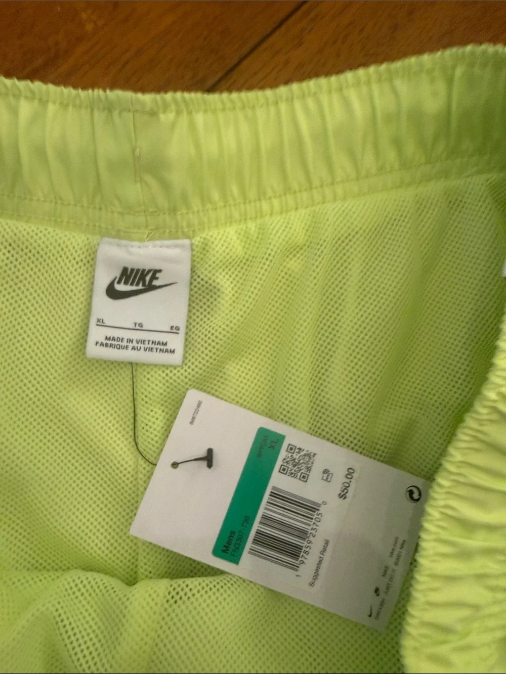 Nike Pastel Green Running Shorts xl